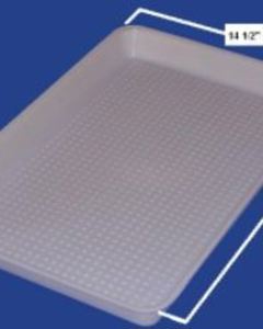 Floor Litter-Tray,22X14-1/2X1-3/4"H,white plastic